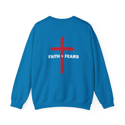 Faith>Fears Unisex Heavy Blend Crewneck Sweatshirt